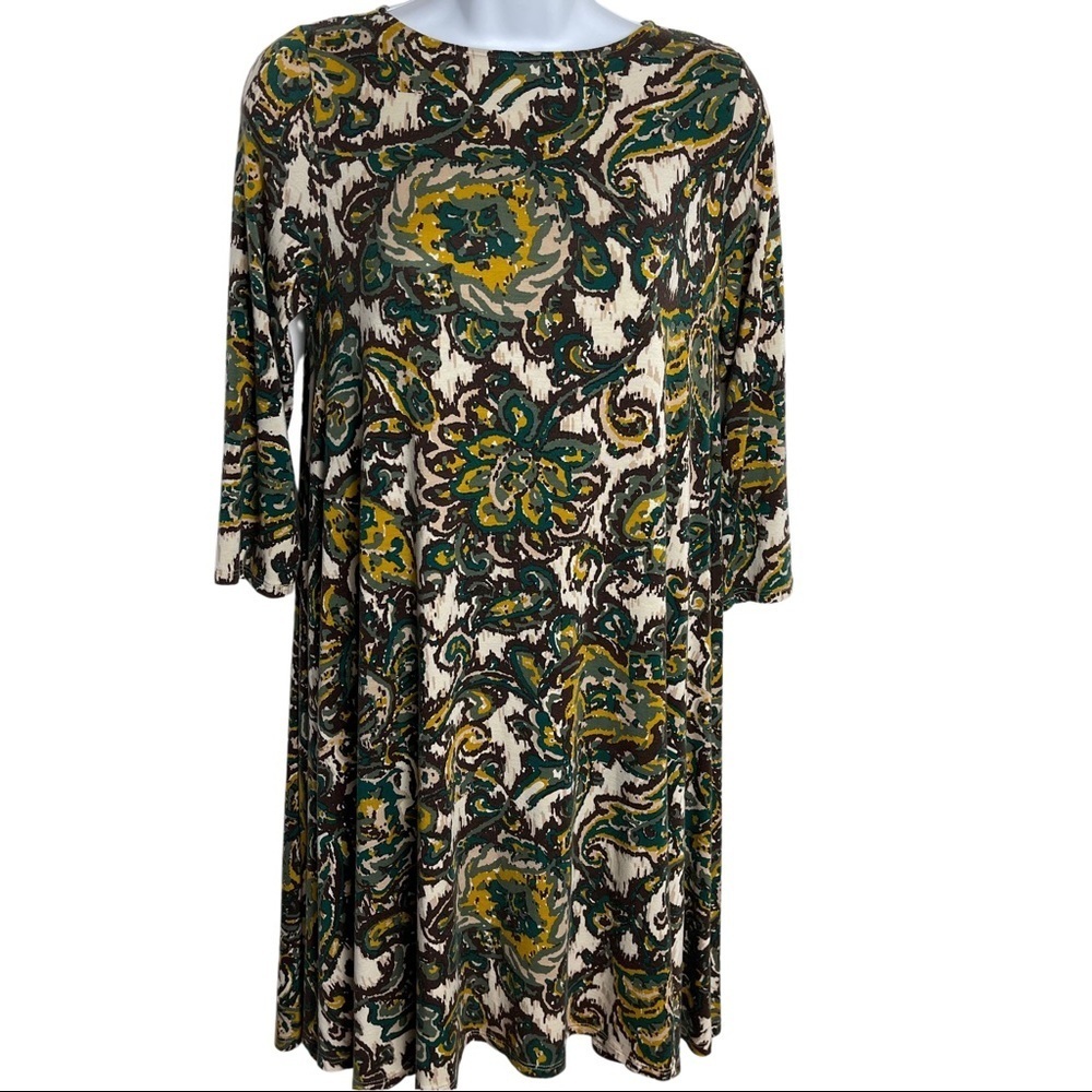 Rachel Pally Yellow Floral Flowy Dress Small